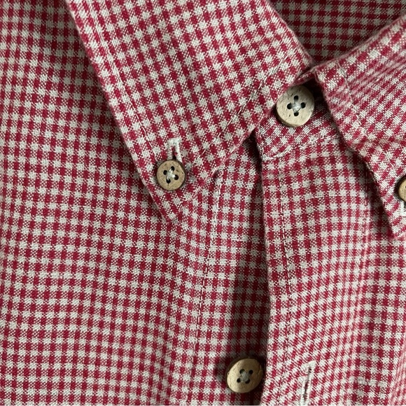 ROYAL ROBBINS men’s Short Sleeve Button Down Shirt Size XL red - Picture 4 of 5